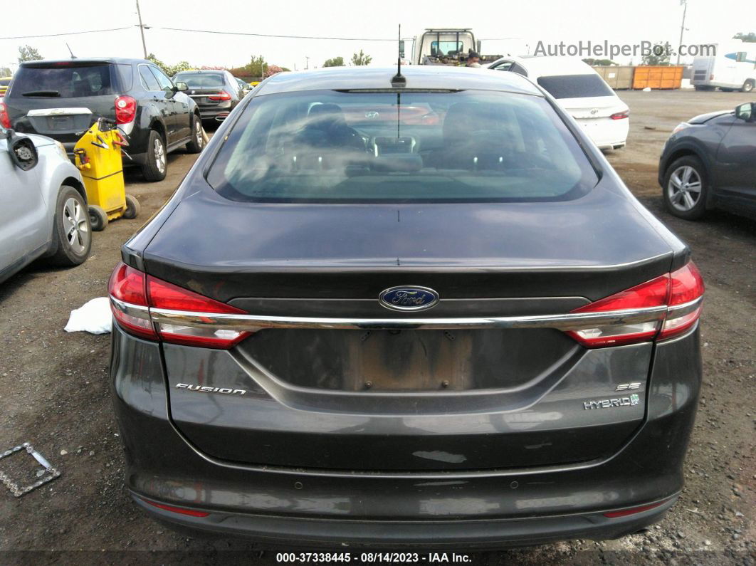 2017 Ford Fusion Hybrid Se Gray vin: 3FA6P0LU4HR264893