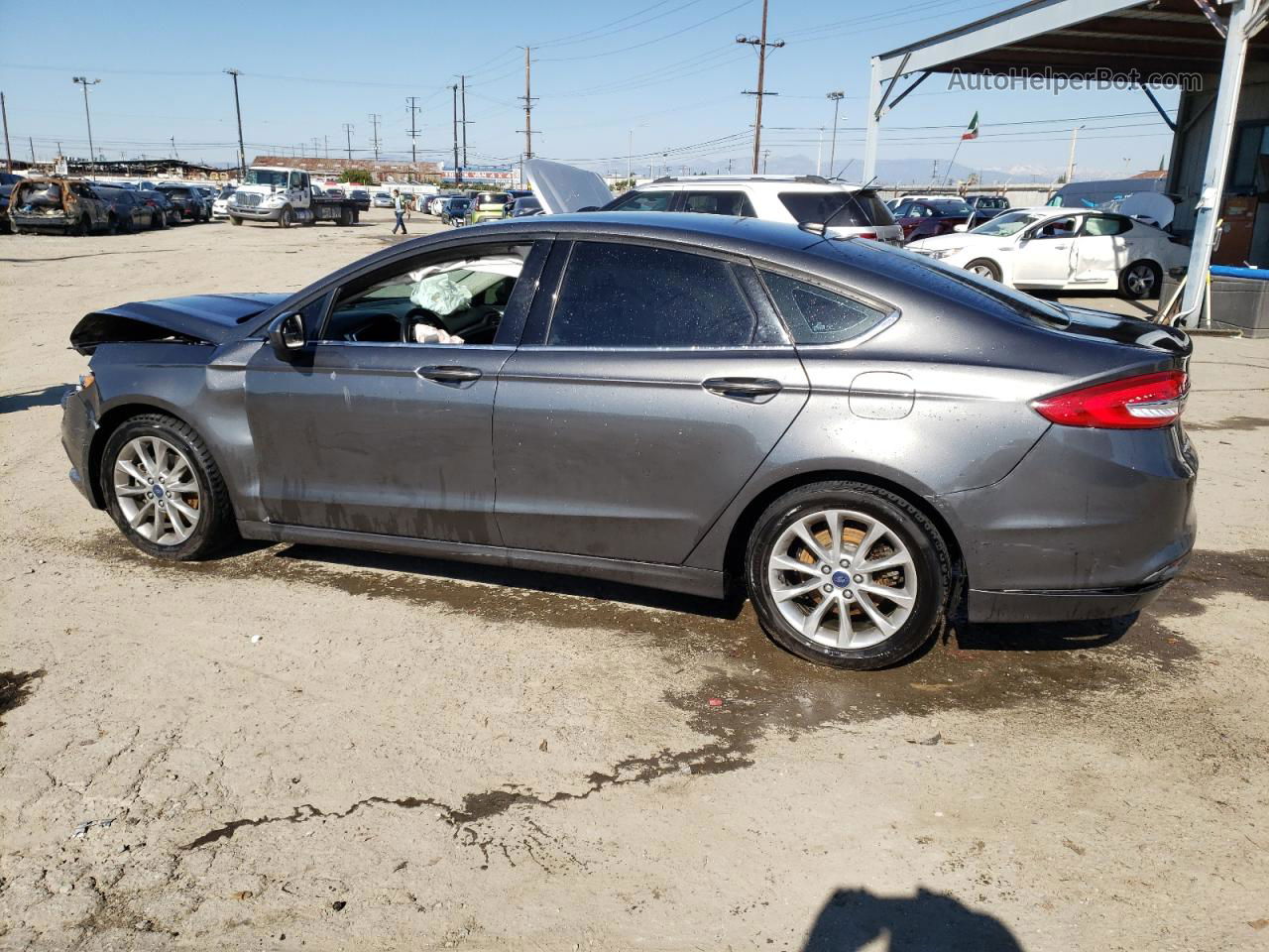 2017 Ford Fusion Se Hybrid Gray vin: 3FA6P0LU4HR275747