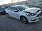 2017 Ford Fusion Se Hybrid White vin: 3FA6P0LU4HR307452