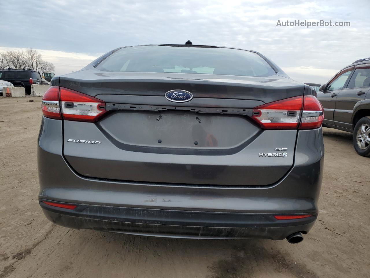 2018 Ford Fusion Se Hybrid Серый vin: 3FA6P0LU4JR101442