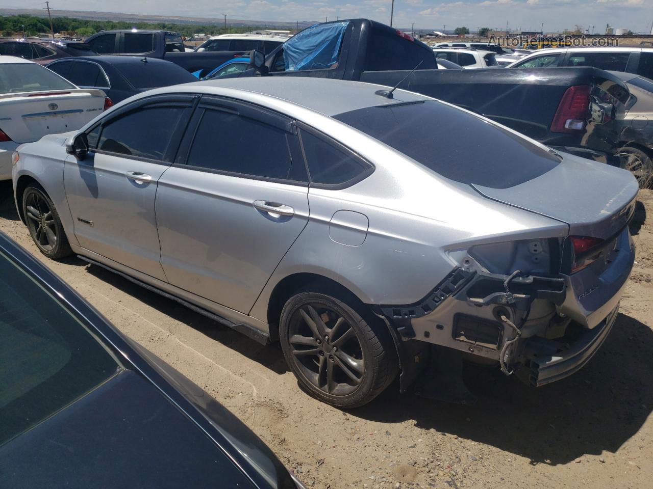 2018 Ford Fusion Se Hybrid Silver vin: 3FA6P0LU4JR140032