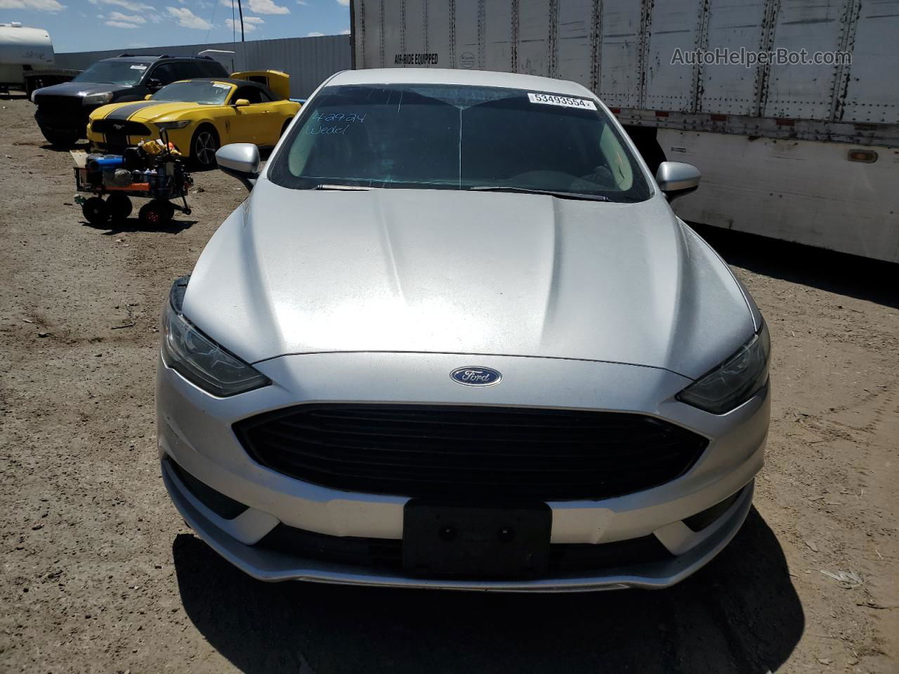 2018 Ford Fusion Se Hybrid Silver vin: 3FA6P0LU4JR140032