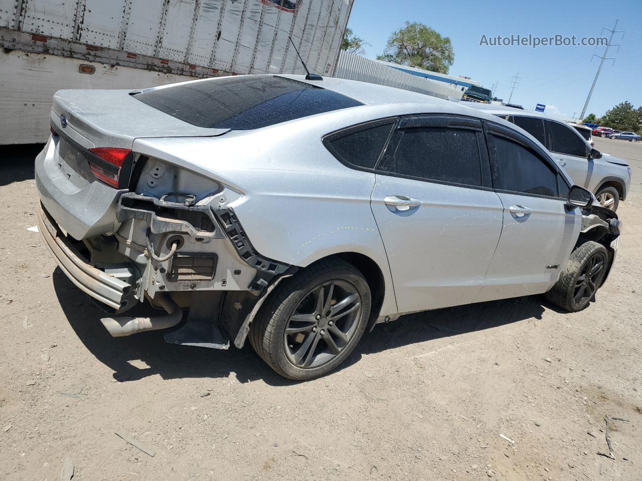 2018 Ford Fusion Se Hybrid Silver vin: 3FA6P0LU4JR140032