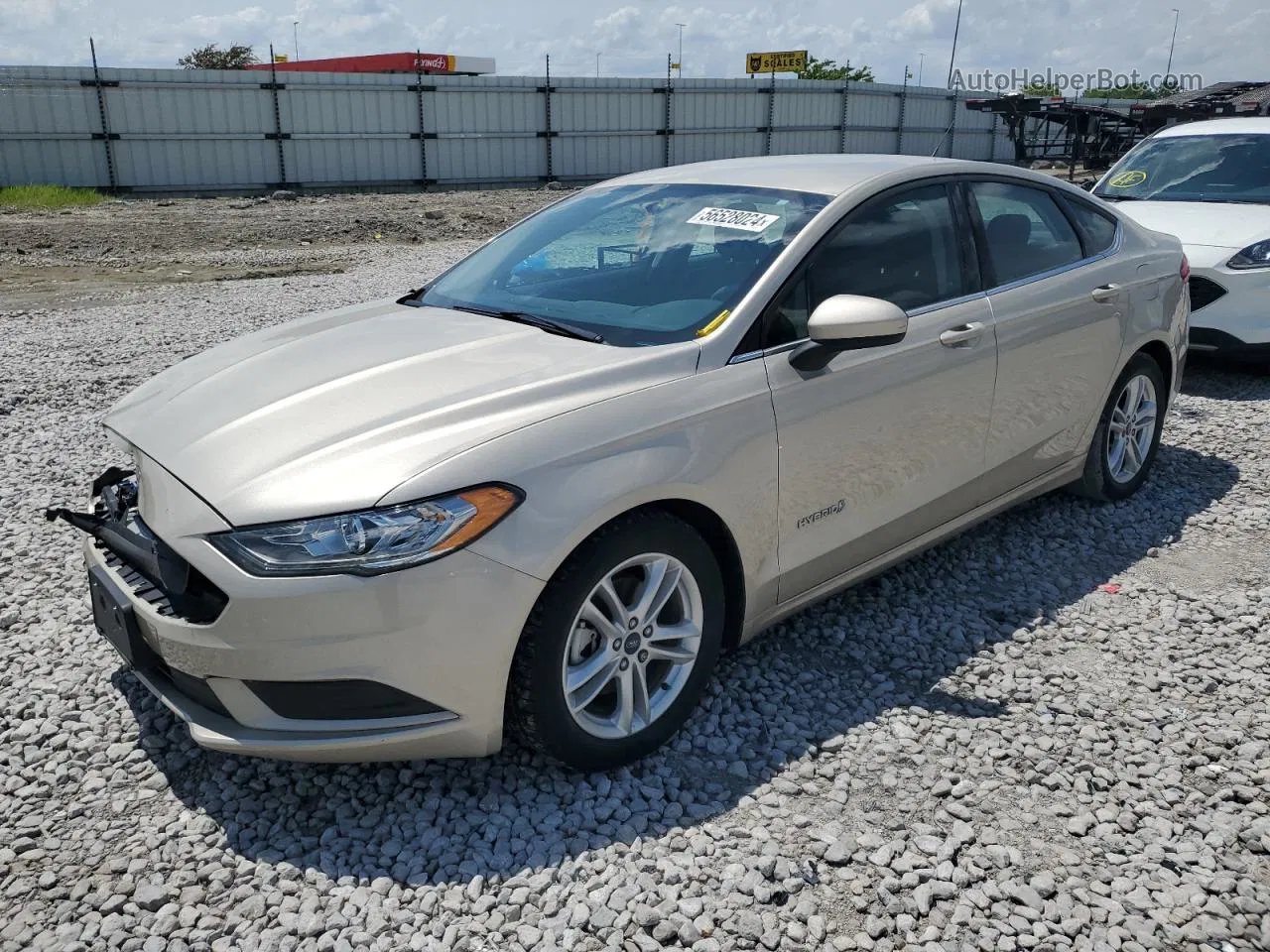 2018 Ford Fusion Se Hybrid Gold vin: 3FA6P0LU4JR163181