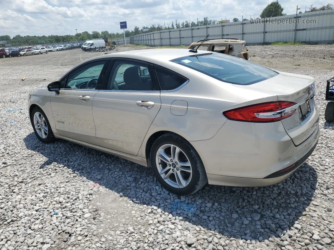 2018 Ford Fusion Se Hybrid Gold vin: 3FA6P0LU4JR163181