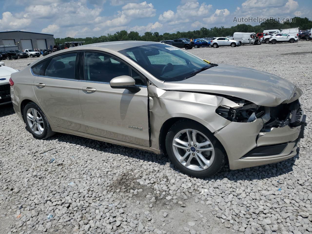 2018 Ford Fusion Se Hybrid Gold vin: 3FA6P0LU4JR163181