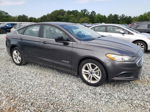 2018 Ford Fusion Se Hybrid Gray vin: 3FA6P0LU4JR216445