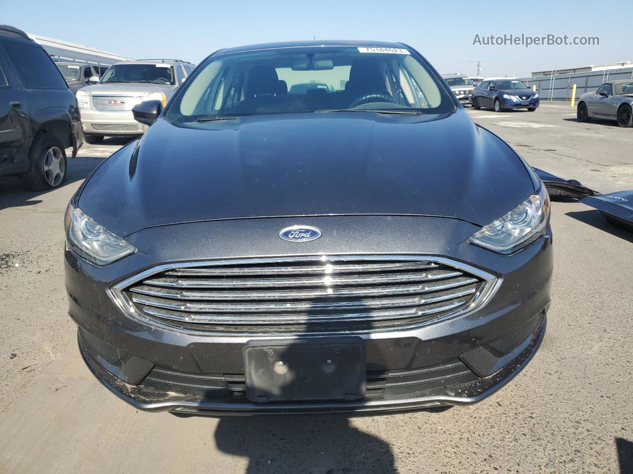 2018 Ford Fusion Se Hybrid Серый vin: 3FA6P0LU4JR218812