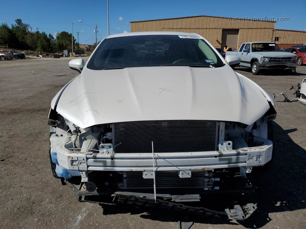 2018 Ford Fusion Se Hybrid White vin: 3FA6P0LU4JR256640