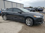 2018 Ford Fusion Se Hybrid Black vin: 3FA6P0LU4JR279819