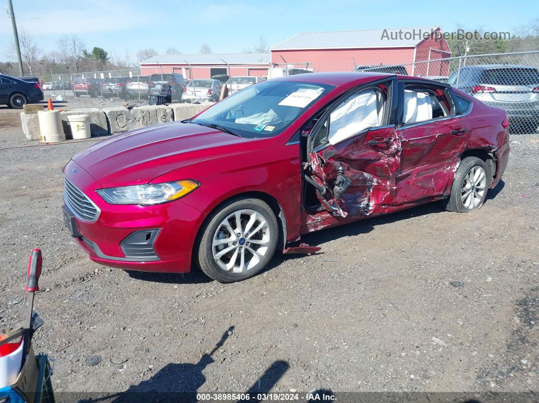 2019 Ford Fusion Hybrid Se Красный vin: 3FA6P0LU4KR128819