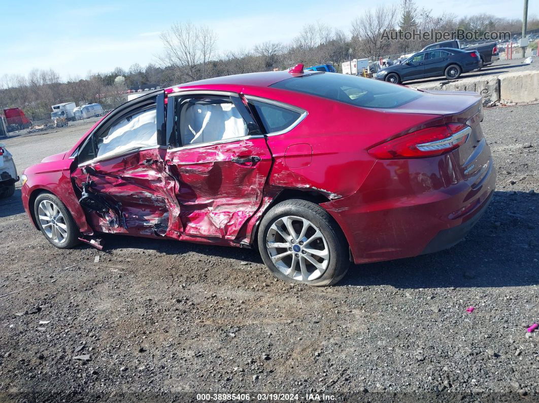 2019 Ford Fusion Hybrid Se Red vin: 3FA6P0LU4KR128819