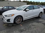 2019 Ford Fusion Se White vin: 3FA6P0LU4KR138086