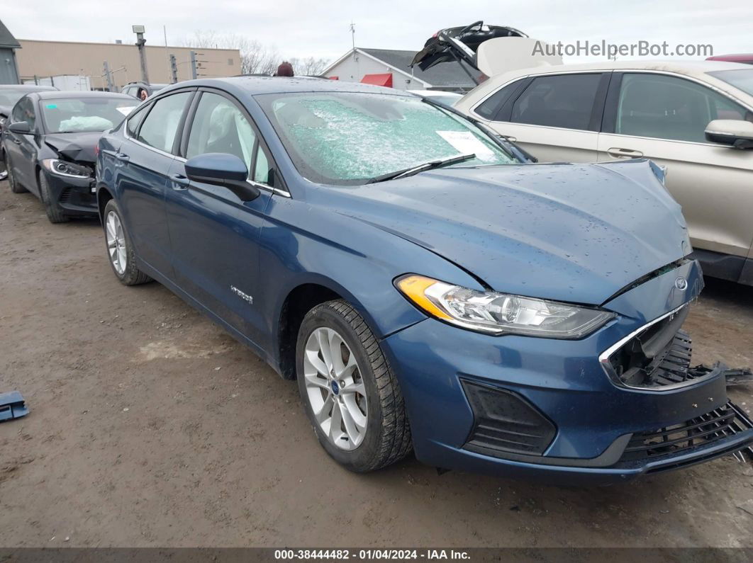 2019 Ford Fusion Hybrid Se Blue vin: 3FA6P0LU4KR168544