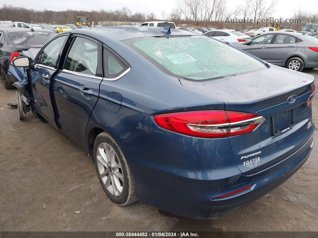 2019 Ford Fusion Hybrid Se Blue vin: 3FA6P0LU4KR168544