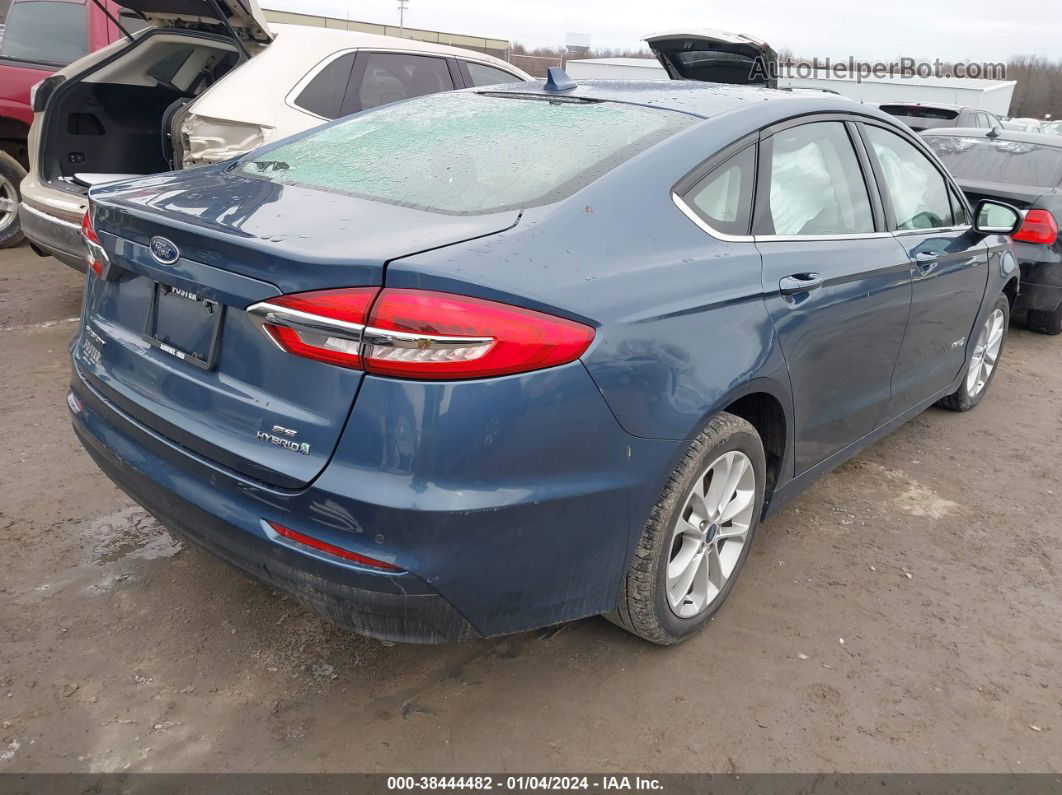 2019 Ford Fusion Hybrid Se Blue vin: 3FA6P0LU4KR168544