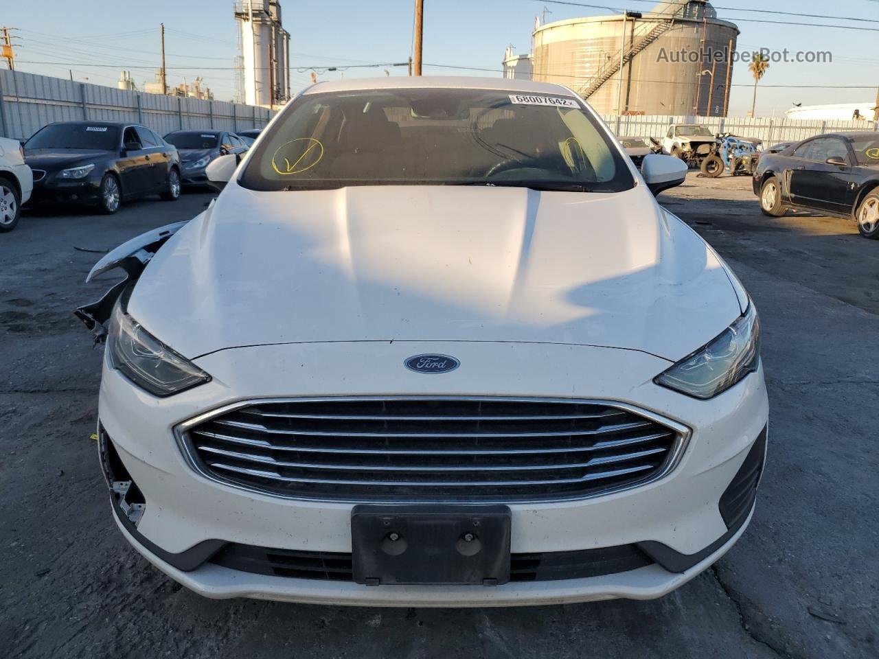 2019 Ford Fusion Se Белый vin: 3FA6P0LU4KR173811