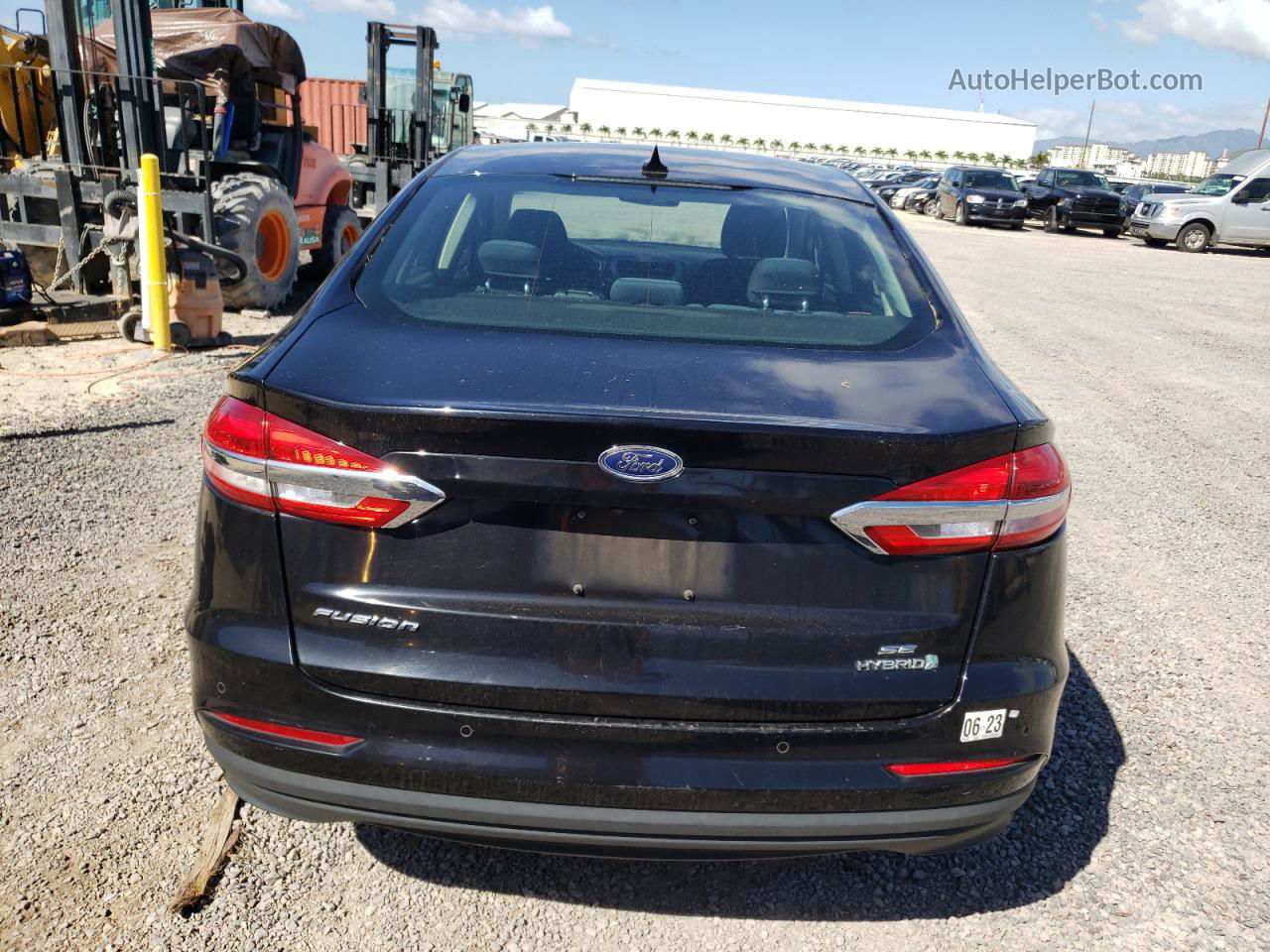 2019 Ford Fusion Se Black vin: 3FA6P0LU4KR188440