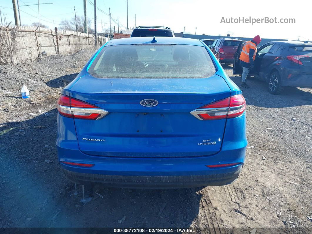 2019 Ford Fusion Hybrid Se Blue vin: 3FA6P0LU4KR196585