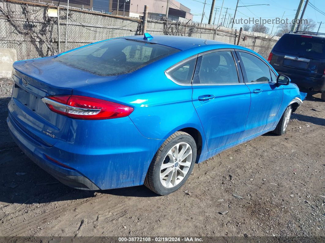 2019 Ford Fusion Hybrid Se Blue vin: 3FA6P0LU4KR196585