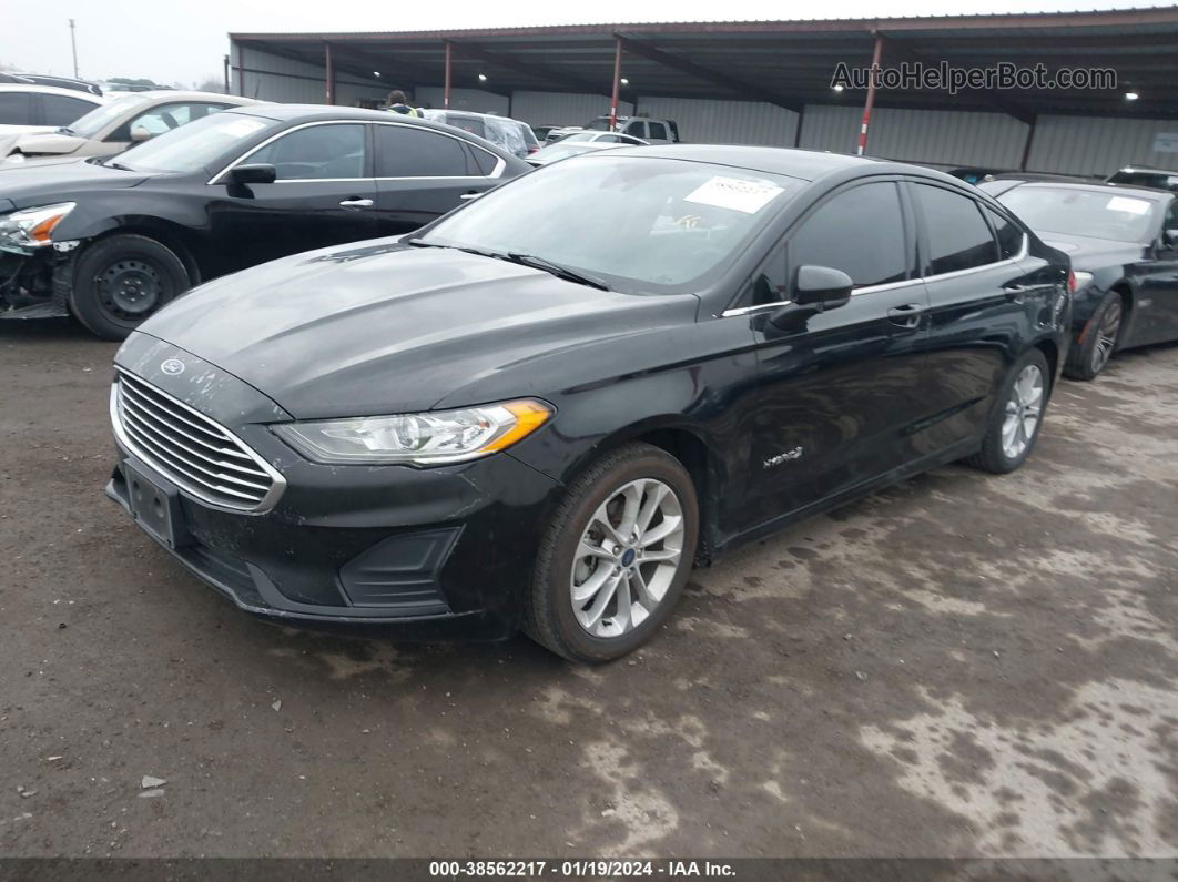 2019 Ford Fusion Hybrid Se Black vin: 3FA6P0LU4KR261743