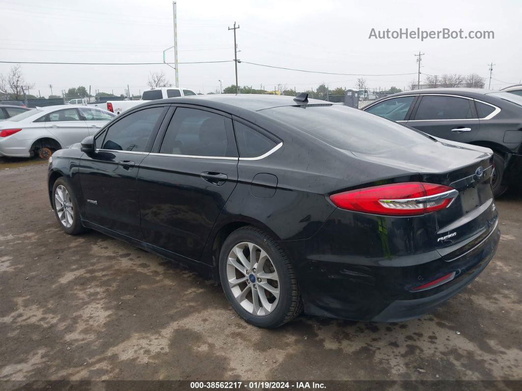 2019 Ford Fusion Hybrid Se Black vin: 3FA6P0LU4KR261743