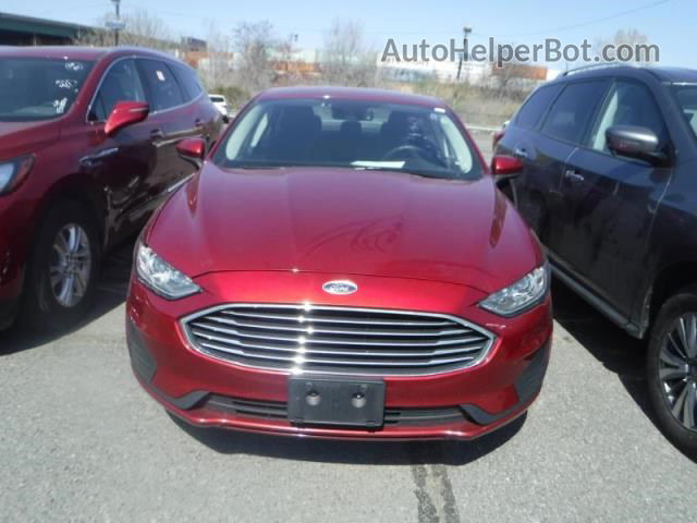 2019 Ford Fusion Hybrid Se Red vin: 3FA6P0LU4KR263699