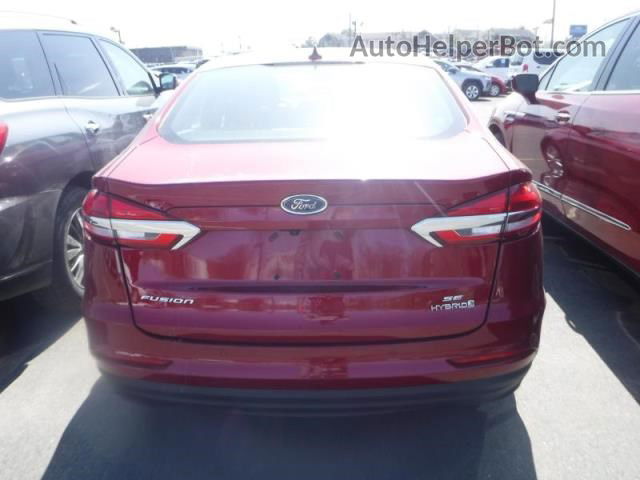 2019 Ford Fusion Hybrid Se Красный vin: 3FA6P0LU4KR263699