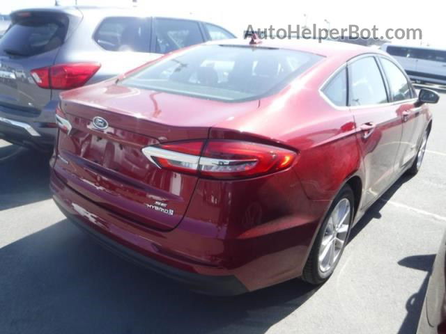 2019 Ford Fusion Hybrid Se Красный vin: 3FA6P0LU4KR263699