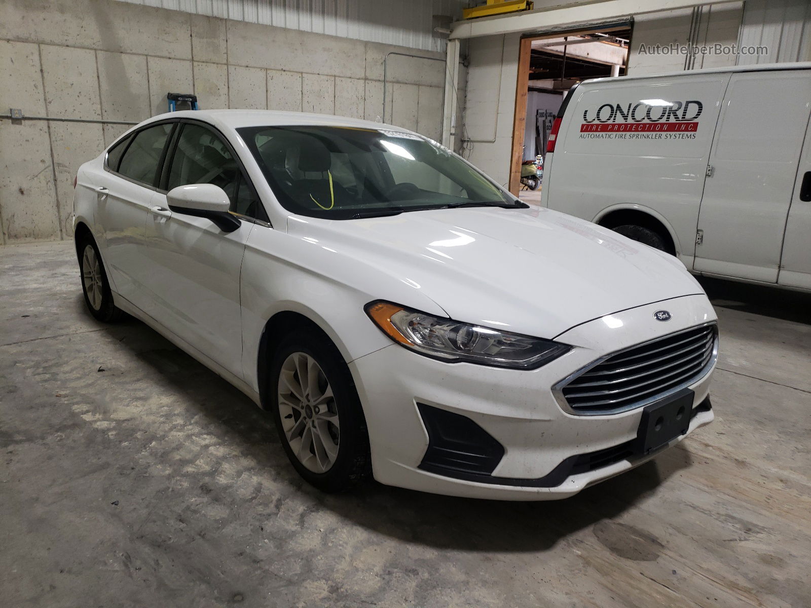 2019 Ford Fusion Se Белый vin: 3FA6P0LU4KR278476