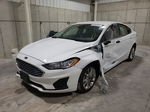 2019 Ford Fusion Se White vin: 3FA6P0LU4KR278476