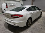 2019 Ford Fusion Se White vin: 3FA6P0LU4KR278476