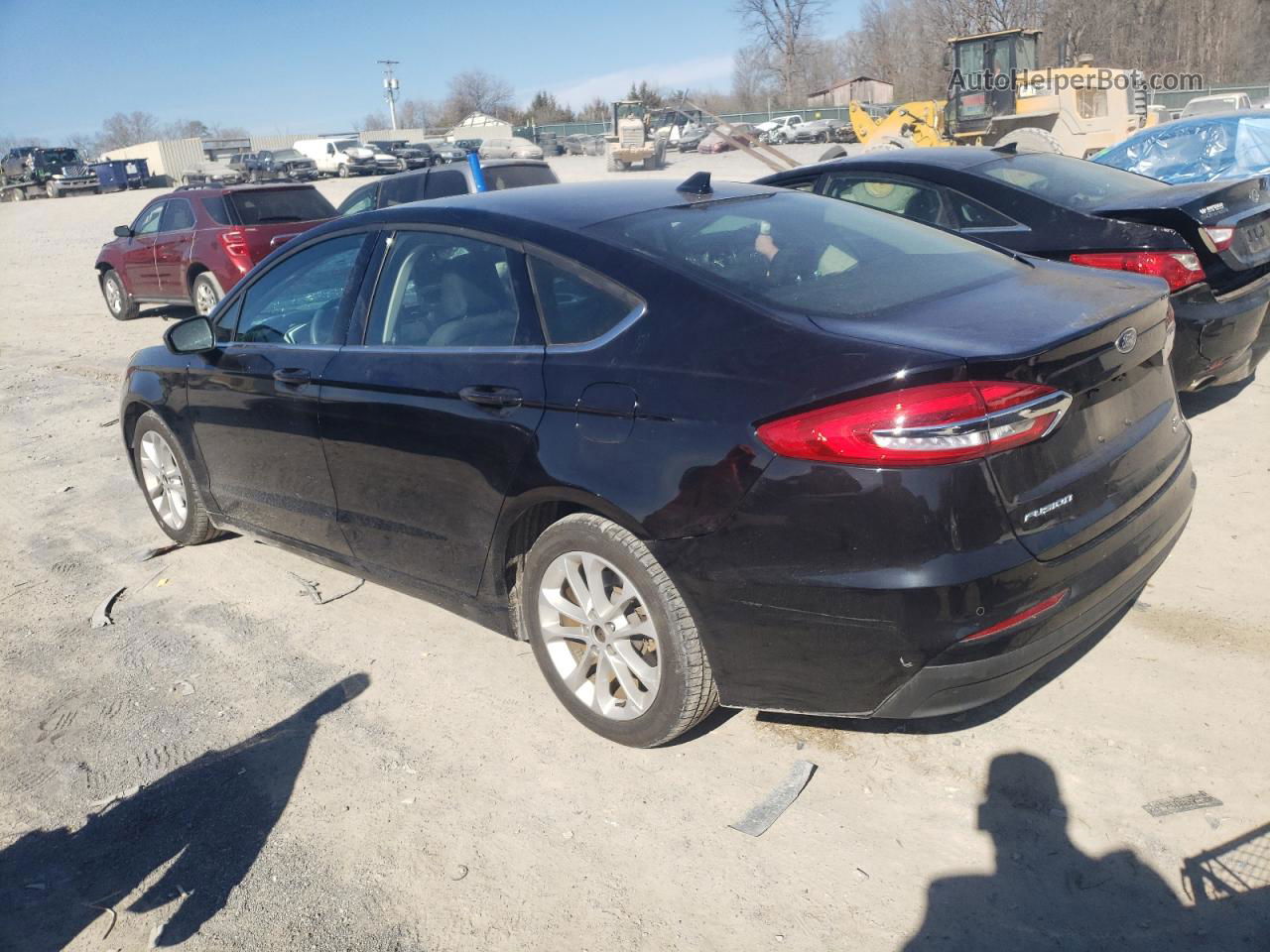 2020 Ford Fusion Se Black vin: 3FA6P0LU4LR222524