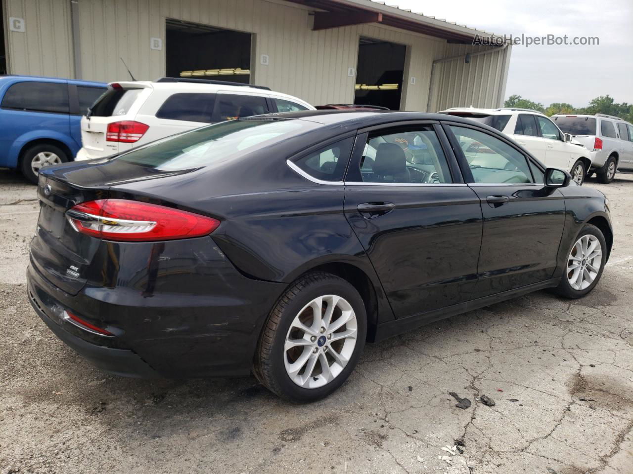 2020 Ford Fusion Se Black vin: 3FA6P0LU4LR228341