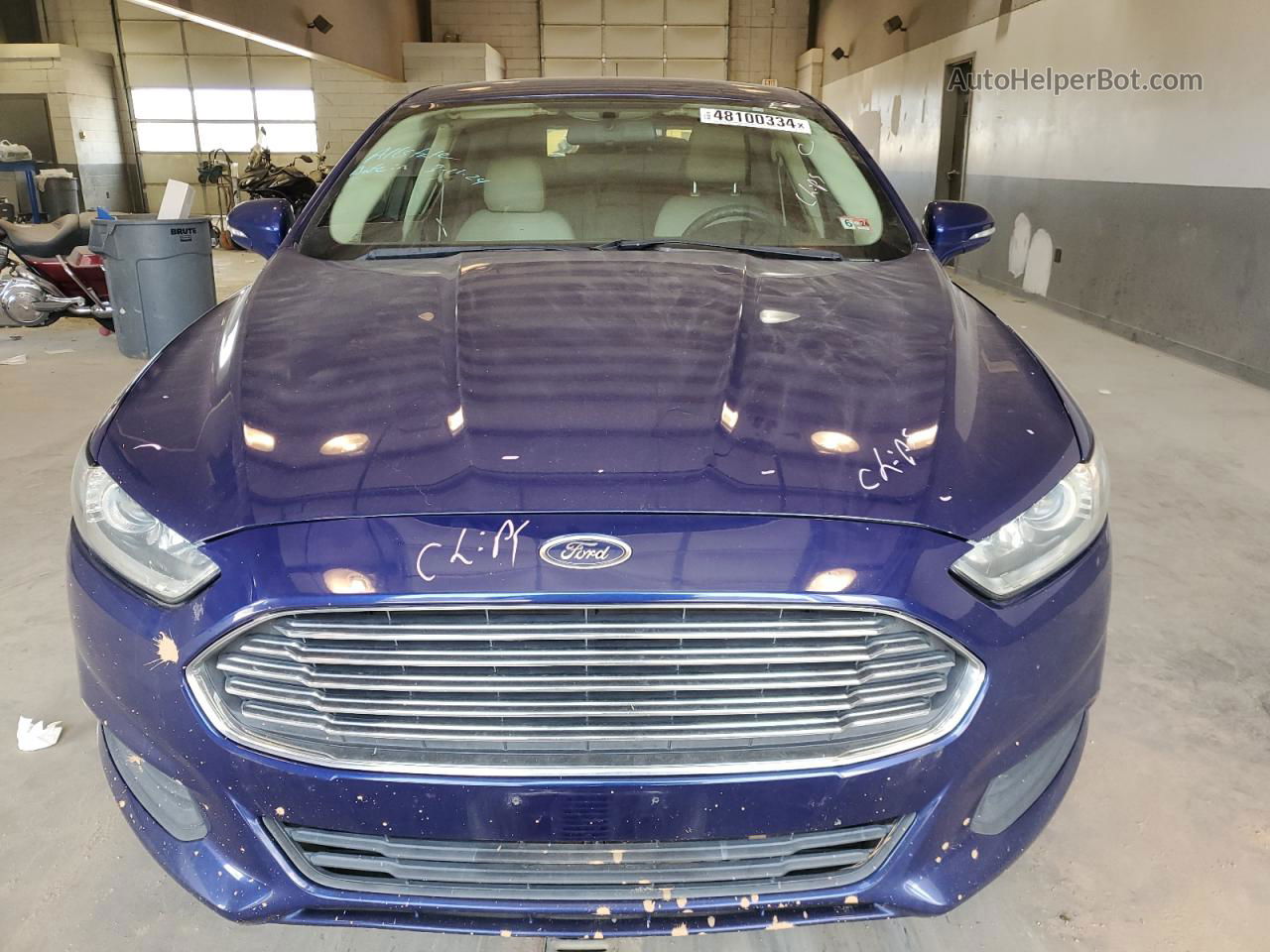 2013 Ford Fusion Se Hybrid Blue vin: 3FA6P0LU5DR249717