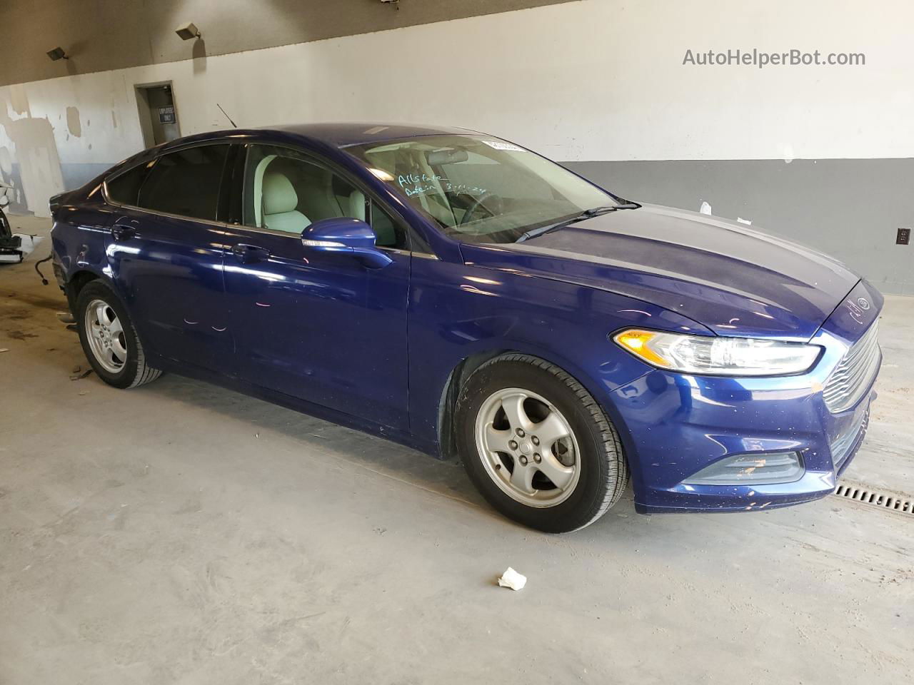 2013 Ford Fusion Se Hybrid Blue vin: 3FA6P0LU5DR249717