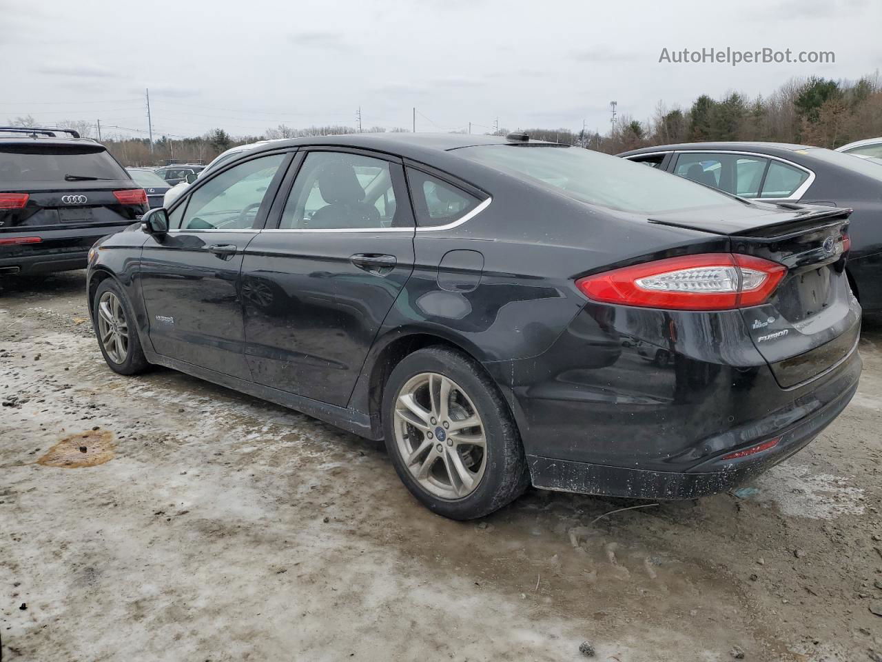 2015 Ford Fusion Se Hybrid Черный vin: 3FA6P0LU5FR215649