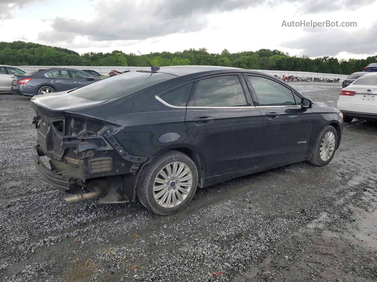 2016 Ford Fusion Se Hybrid Black vin: 3FA6P0LU5GR389044