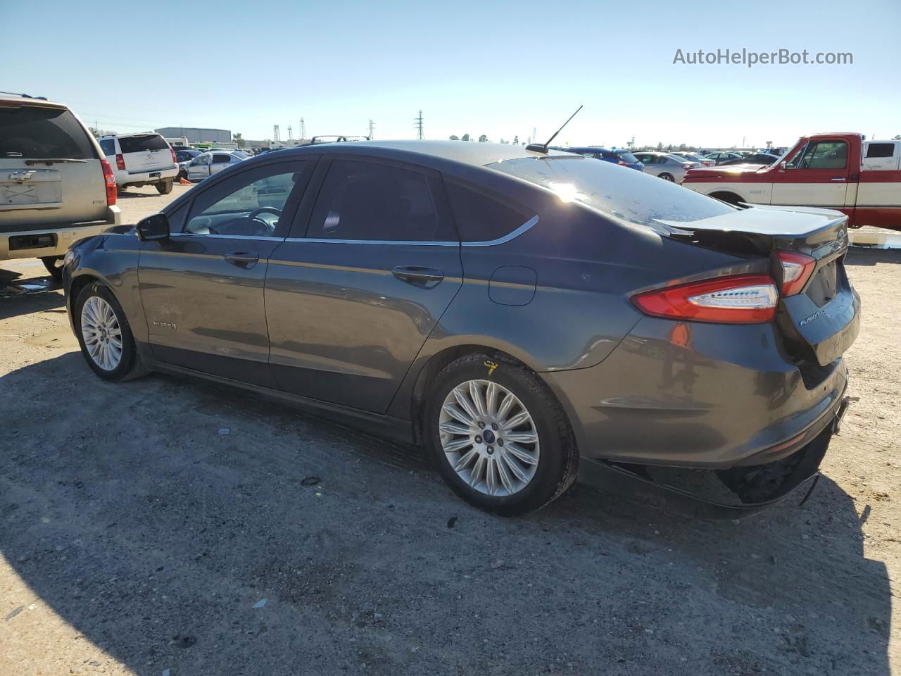 2016 Ford Fusion Se Hybrid Gray vin: 3FA6P0LU5GR405923