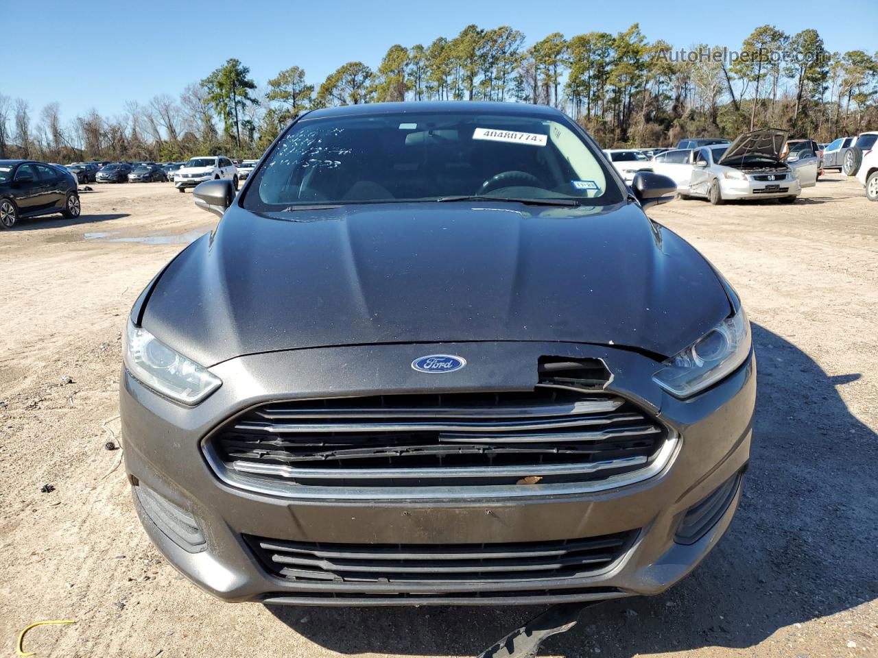 2016 Ford Fusion Se Hybrid Gray vin: 3FA6P0LU5GR405923