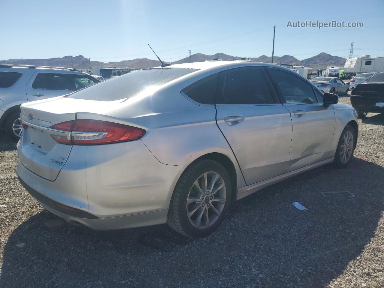 2017 Ford Fusion Se Hybrid Silver vin: 3FA6P0LU5HR224807