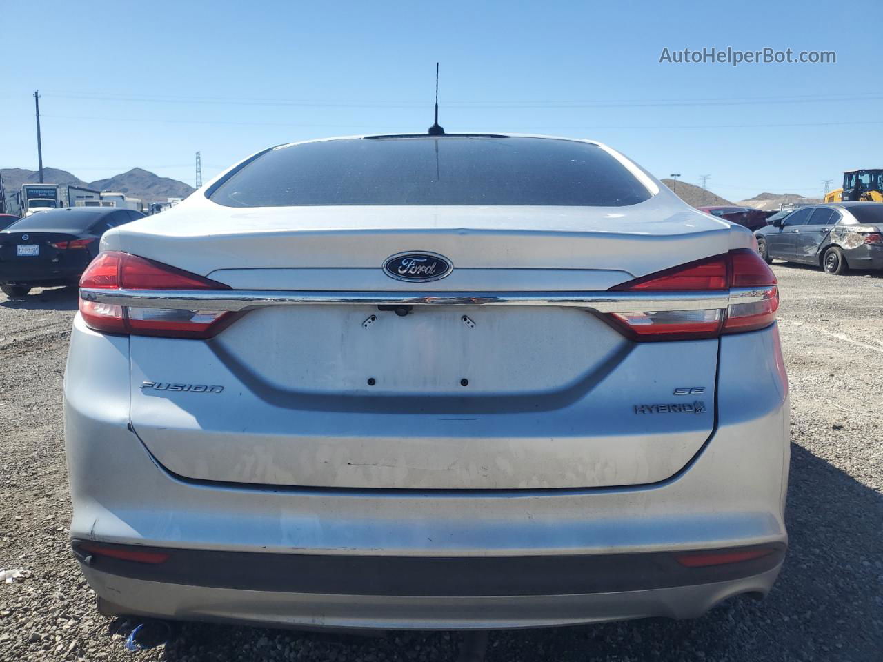 2017 Ford Fusion Se Hybrid Silver vin: 3FA6P0LU5HR224807