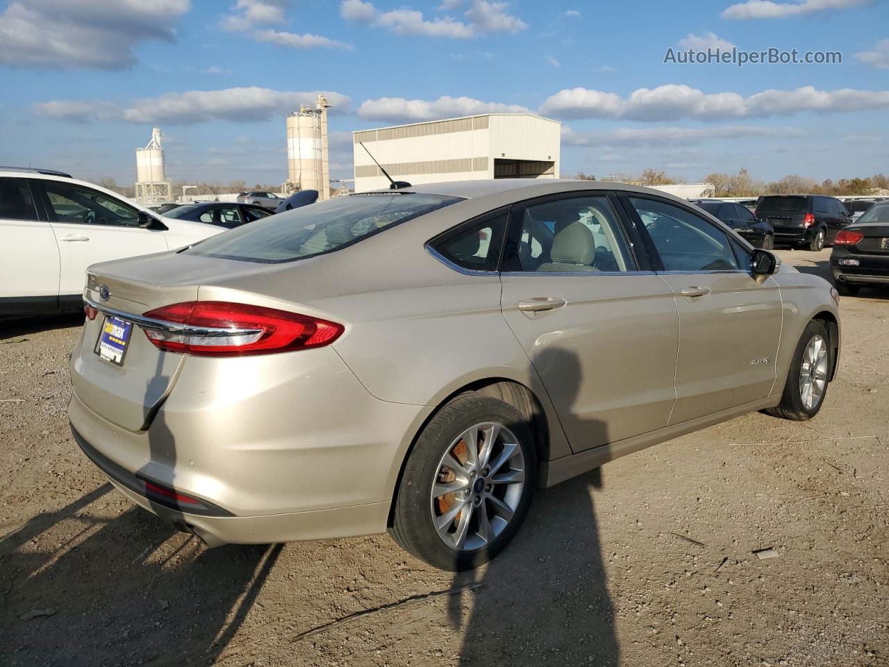 2017 Ford Fusion Se Hybrid Gold vin: 3FA6P0LU5HR257886