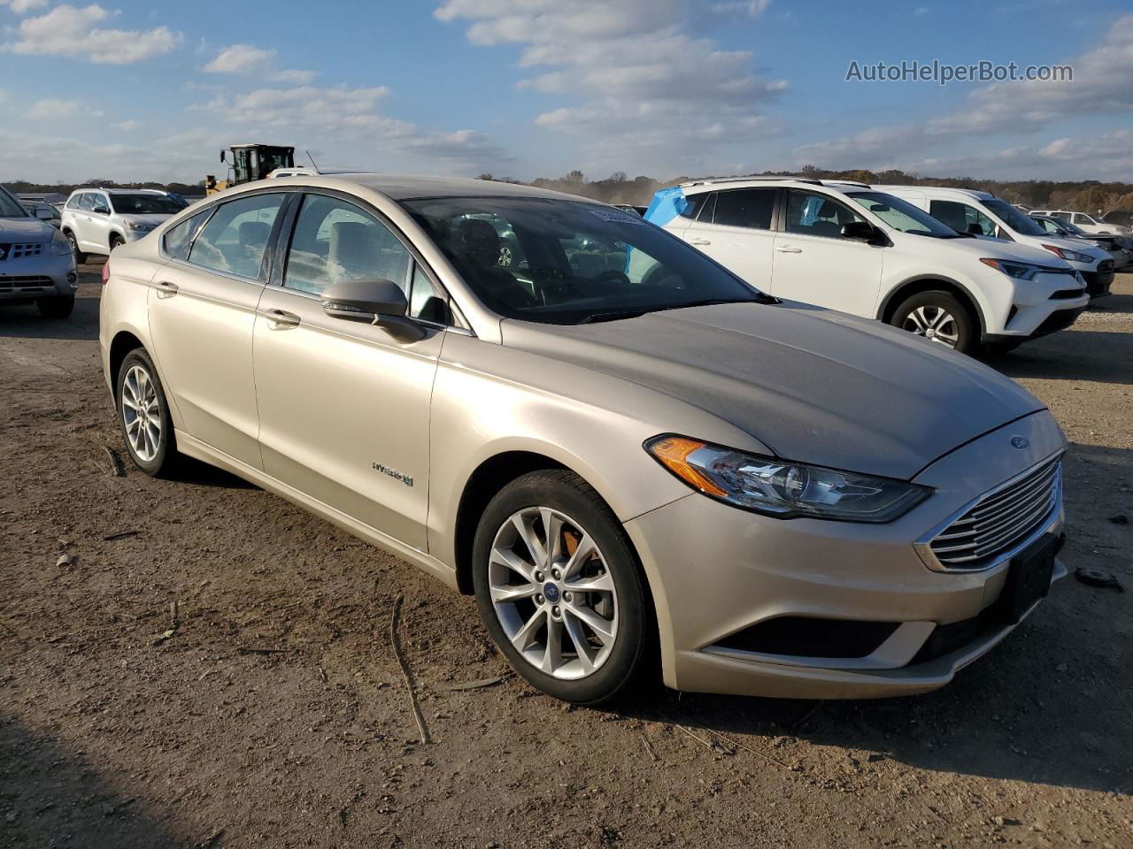 2017 Ford Fusion Se Hybrid Gold vin: 3FA6P0LU5HR257886