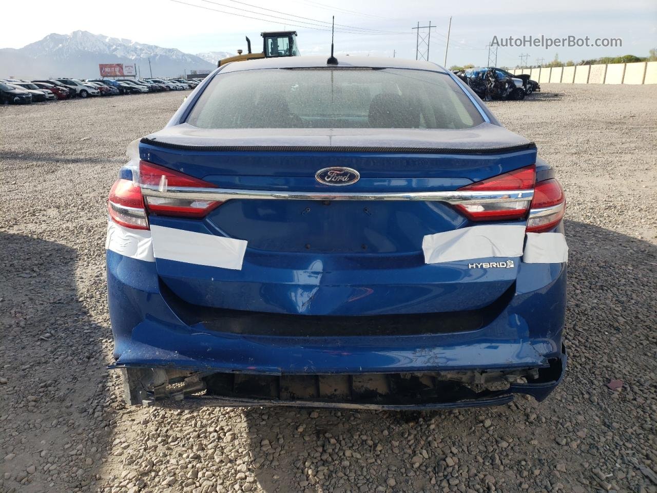 2017 Ford Fusion Se Hybrid Blue vin: 3FA6P0LU5HR295201