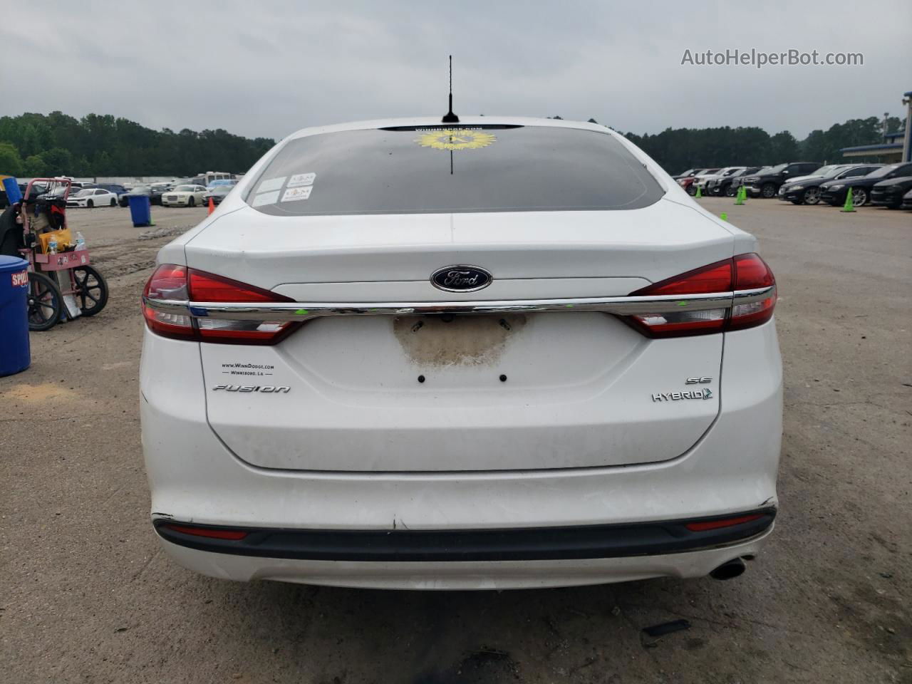 2017 Ford Fusion Se Hybrid White vin: 3FA6P0LU5HR316242