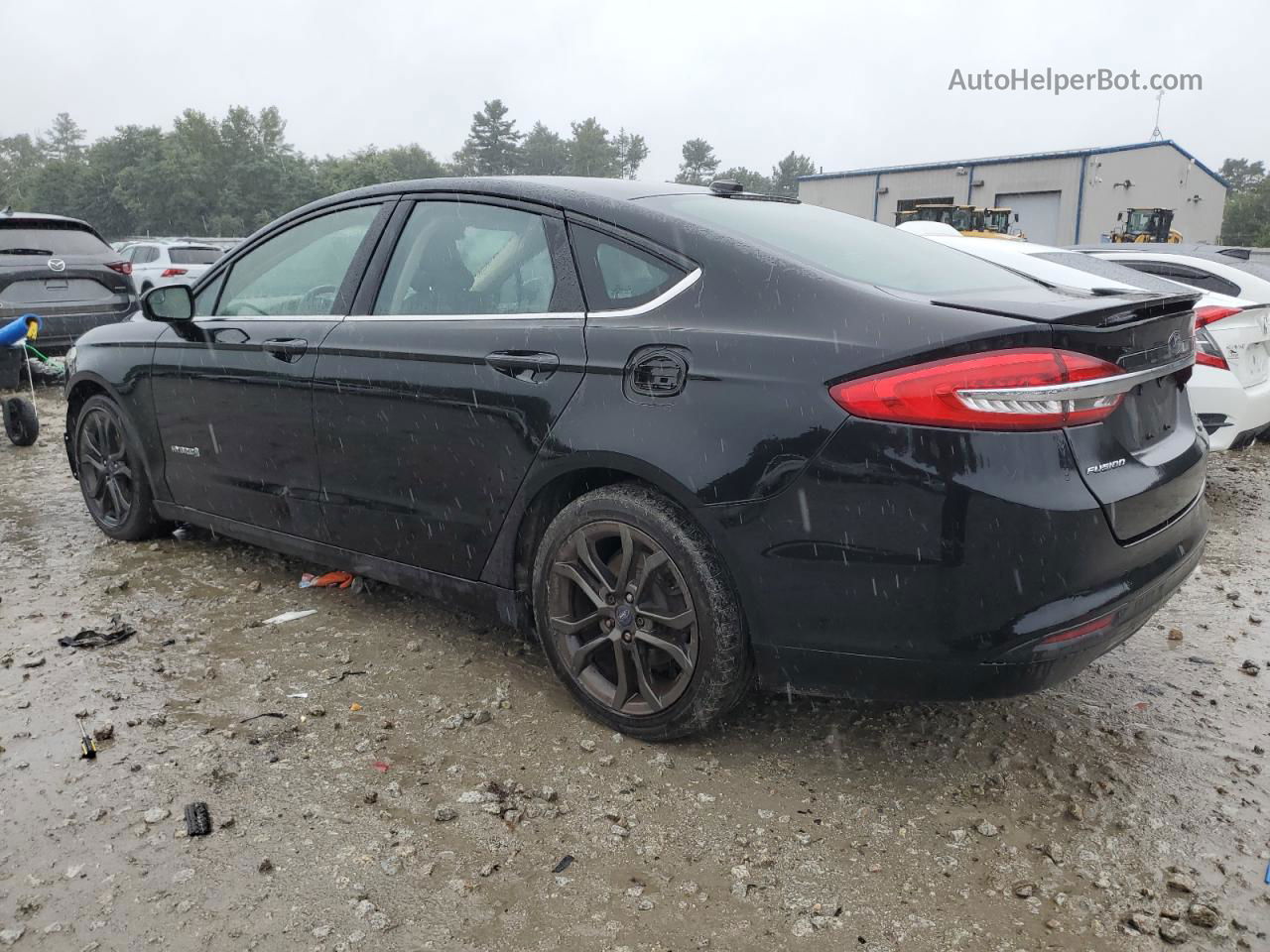 2018 Ford Fusion Se Hybrid Black vin: 3FA6P0LU5JR103054