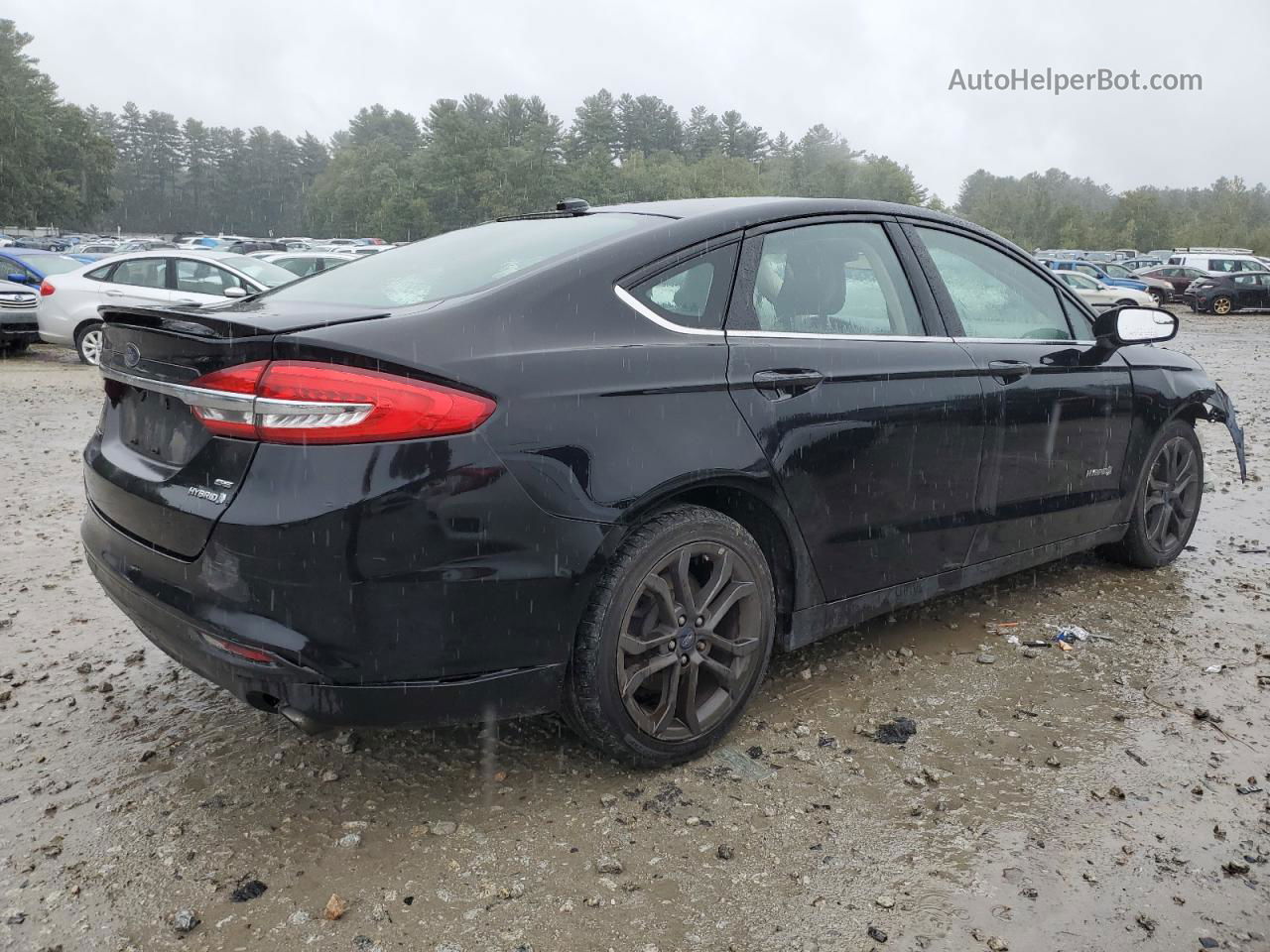 2018 Ford Fusion Se Hybrid Черный vin: 3FA6P0LU5JR103054