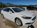 2018 Ford Fusion Se Hybrid White vin: 3FA6P0LU5JR129640