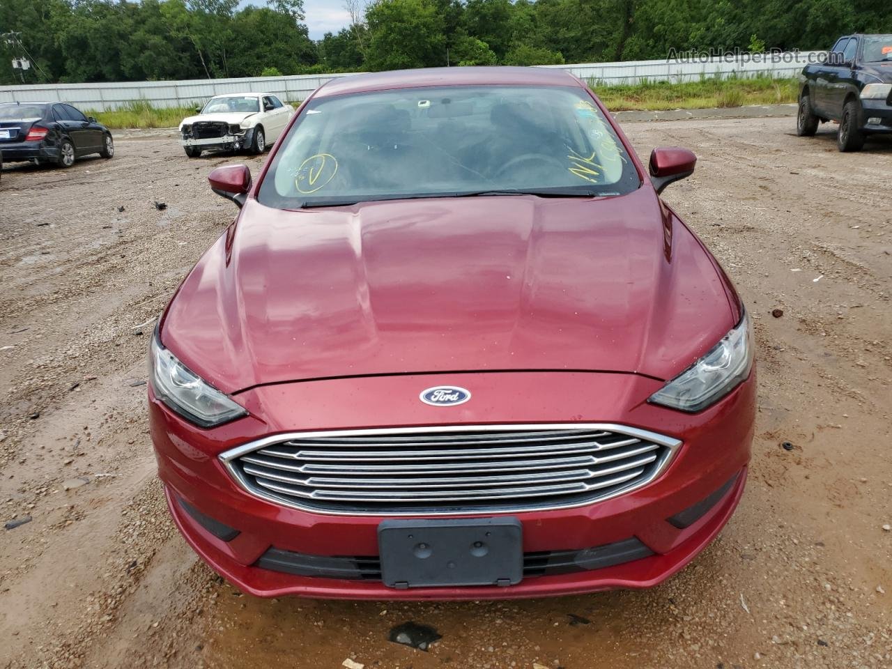 2018 Ford Fusion Se Hybrid Red vin: 3FA6P0LU5JR172178